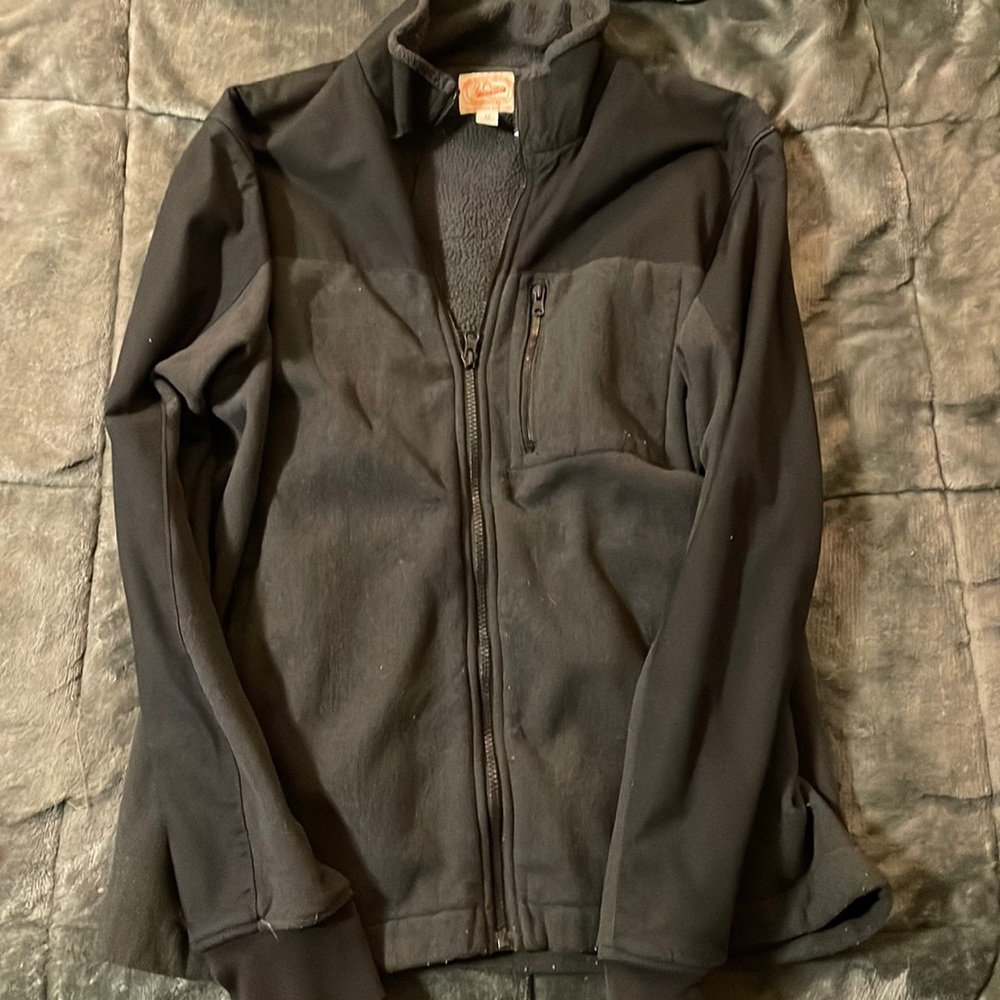 J Crew Full Zip Jacket Size M Black
